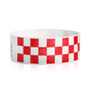 1" Tyvek Paper Wristband Checkers