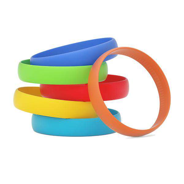 Silicone Wristbands Solid Colors Plastic Wristbands