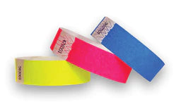 1" Tyvek Solid Color 500 Count/Bag - Closeouts Deal, Yellow, Pink and Blue