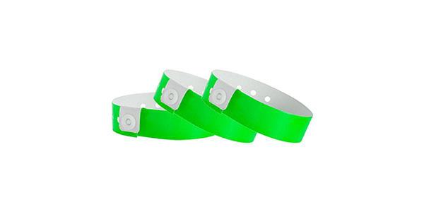Green Vinyl Wristband Solid Colors
