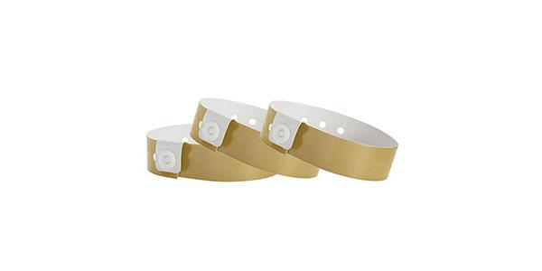 Gold Vinyl Wristband Solid Colors