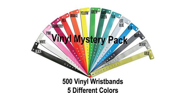 Vinyl Wristband Mystery Pack of 500