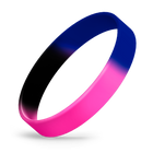 Hot Pink / Black / Blue Segmented