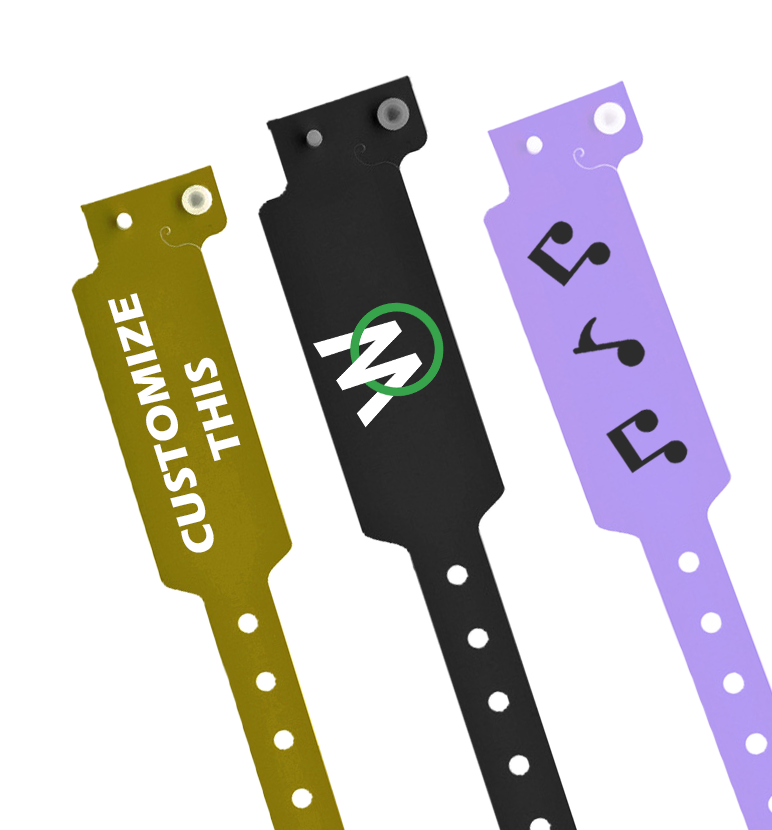 Custom Wide Solid Color Plastic