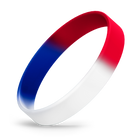 White / Red / Blue Segmented