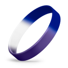 White / Blue / Purple Segmented