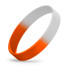 White / Orange Segmented