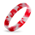 White / Red Swirl
