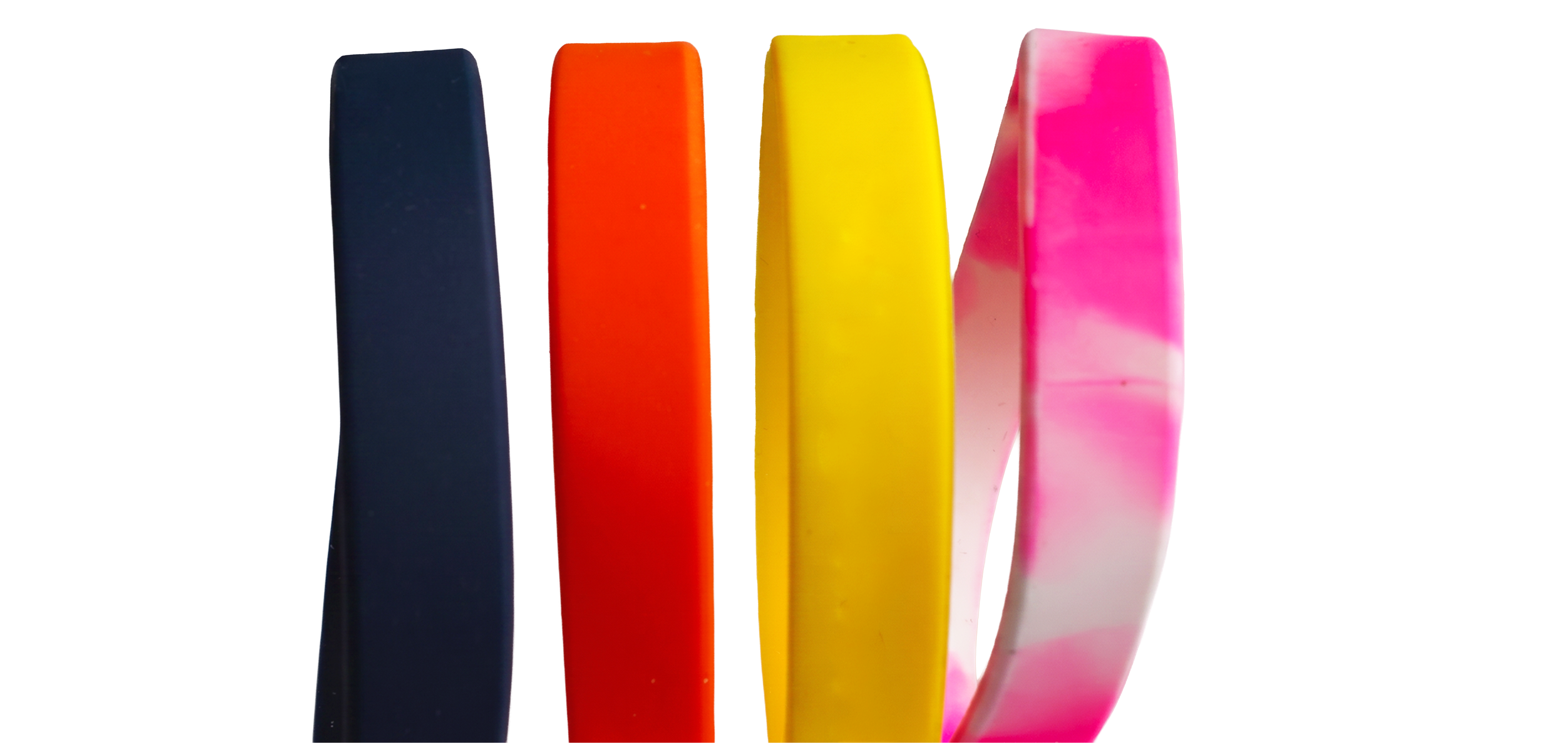 Don't want custom? See our stock silicone wristbands.