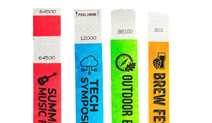 Customize Your Own Tyvek® Wristbands