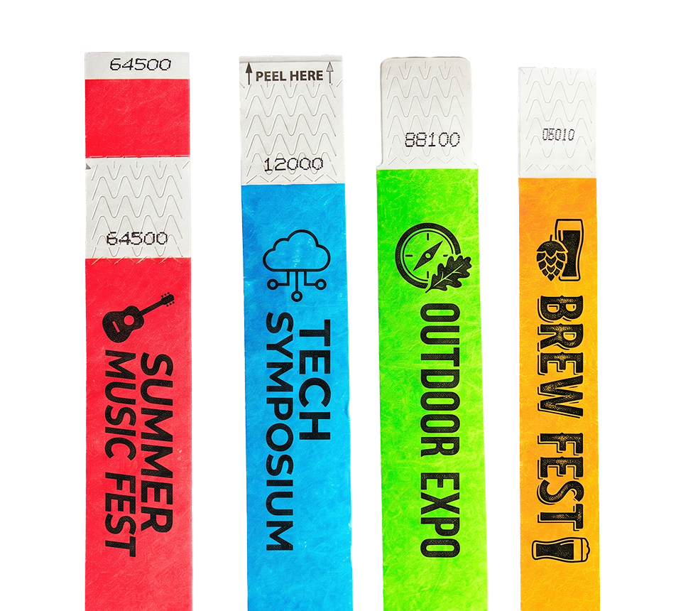 Customize Your Own Tyvek® Wristbands