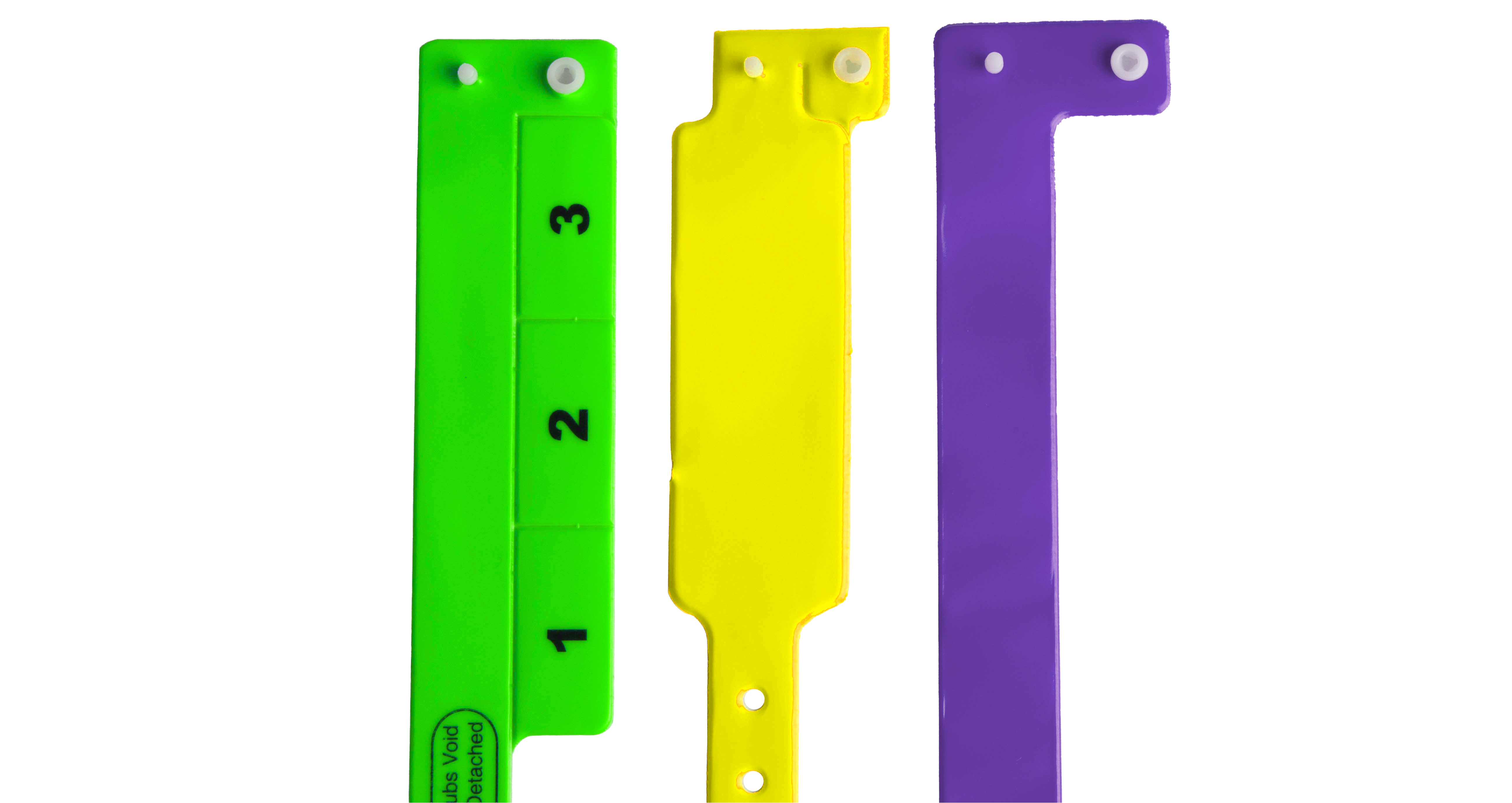 Don't want custom? See our stock vinyl wristbands.