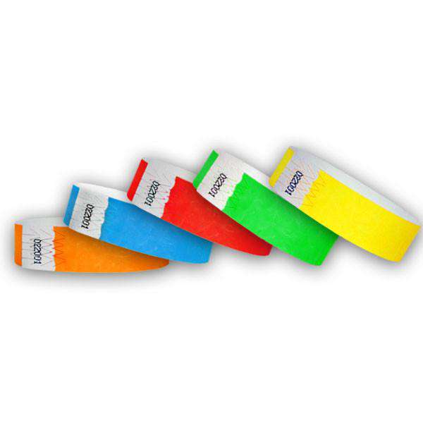 100-Pack 3/4" Tyvek Wristbands – Monday-Sunday Daily Admission Bands For Events