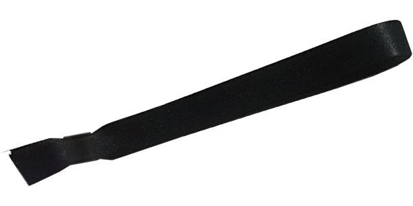 Black Cloth Wristbands Solid Color No Print