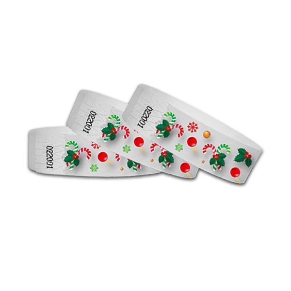 3/4" Jolly Christmas Full Color Wristbands
