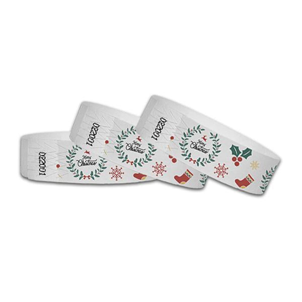 3/4" Christmas Full Color Wristbands