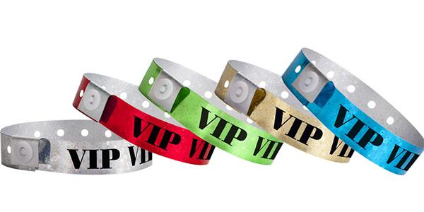 Plastic VIP Hologram Wristbands