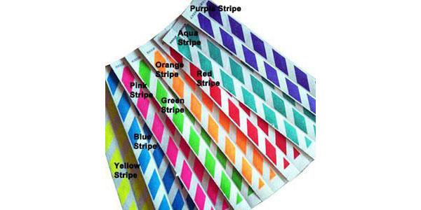 3/4" Tyvek Wristband Design Stripes